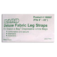 Bard Deluxe Fabric Leg Starps Disposable Urine Bags - 24 Inches